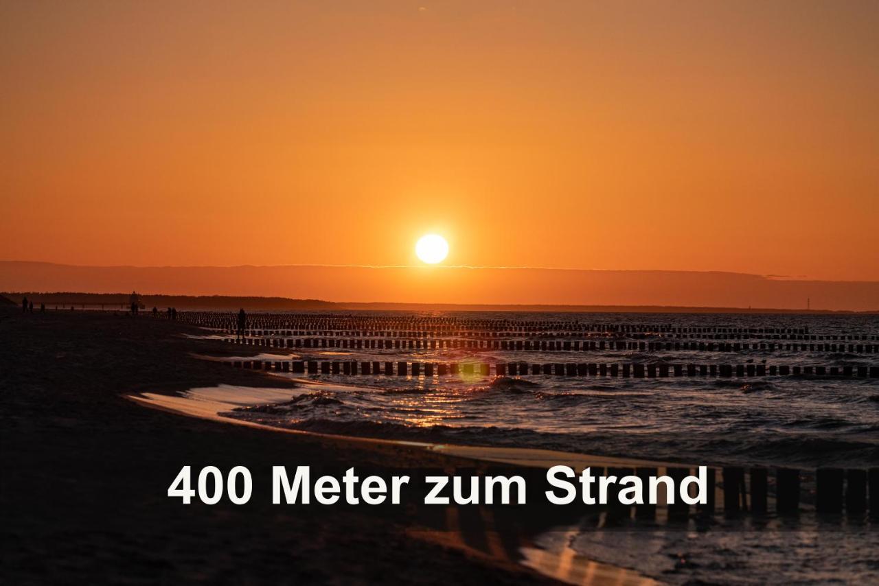 Ostseelagune Zingst, Exklusive Dhh, Strandnah, Sauna, Kamin, 3 Sz, 2 Baeder, Glasfaser, Haustierfrei, Garten Mit Suedterrasse, E-Ladesaeule, 2 Stellplaetze, Strandkorb, Fahrradschuppen, Waschmaschine, Trockner, Nichtraucher Eksteriør billede